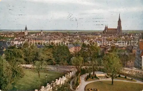 AK / Ansichtskarte Ulm__Donau Panorama mit Muenster 