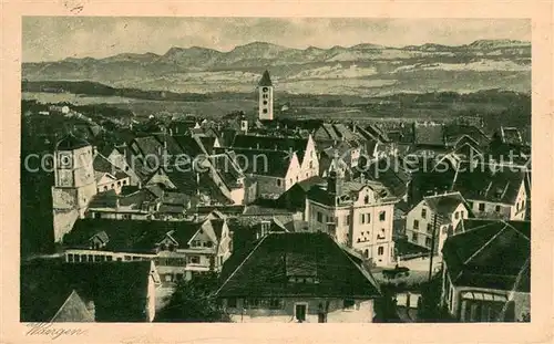 AK / Ansichtskarte Wangen_Allgaeu mit der Nagelfluhkette vom Stuiben bis Hochhaetrich Wangen Allgaeu