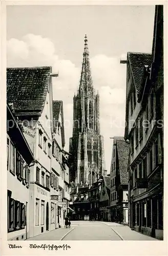 AK / Ansichtskarte Ulm__Donau Walfischgasse Muenster 