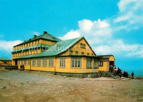 AK / Ansichtskarte Krkonose_CZ Park Narodowy Schronisko PTTK pod Sniezka zwane Slaskom Domem 