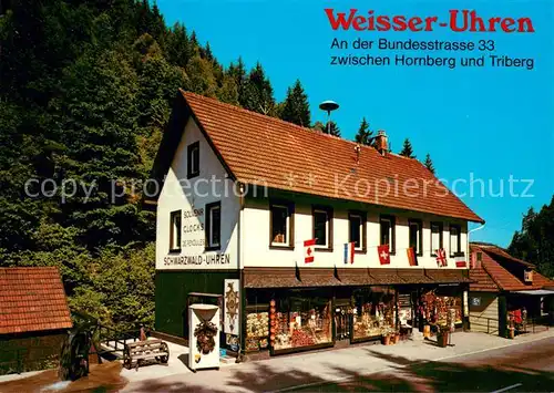 AK / Ansichtskarte Triberg Weisser Uhren Spezialgeschaeft fuer Kuckucksuhren Triberg