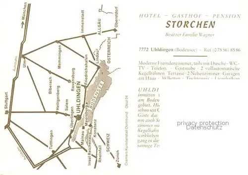 AK / Ansichtskarte Uhldingen Muehlhofen Hotel Gasthof Storchen Gastraeume Uhldingen Muehlhofen