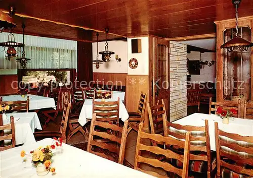 AK / Ansichtskarte Schalkenmehren Hotel Schneider Haus am Maar Restaurant Schalkenmehren
