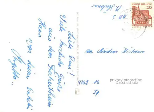 AK / Ansichtskarte Haan_Rheinland Friedensheim Rathaus Kaiserstrasse Kirchen Haan_Rheinland