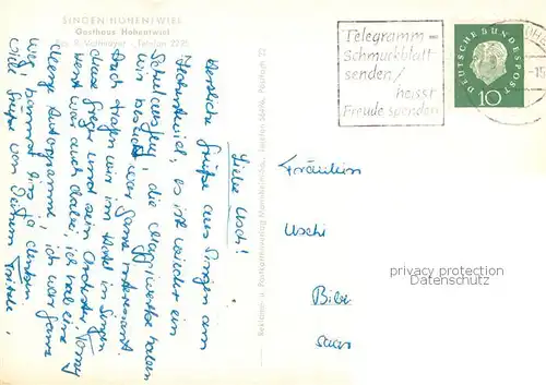 AK / Ansichtskarte Singen_Hohentwiel Gasthaus Hohentwiel Singen Hohentwiel