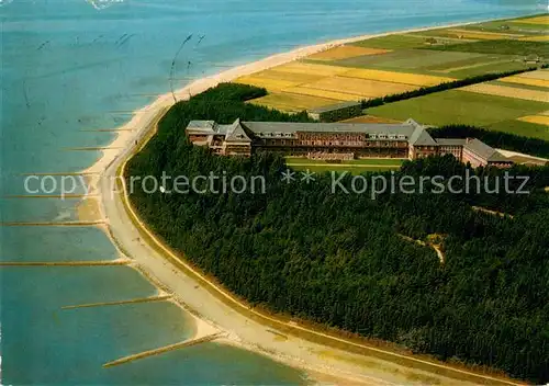 AK / Ansichtskarte Insel_Foehr Kurklinik Utersum Fliegeraufnahme Insel_Foehr