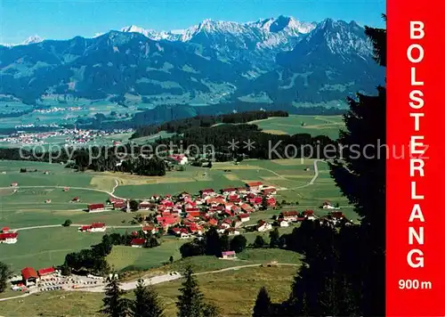 AK / Ansichtskarte Bolsterlang Fliegeraufnahme mit Nebelhorn Bolsterlang