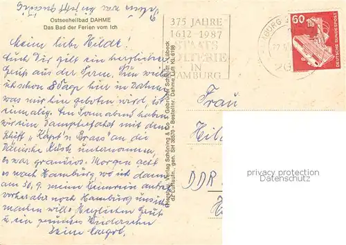 AK / Ansichtskarte Dahme__Ostseebad_Holstein Fliegeraufnahme 