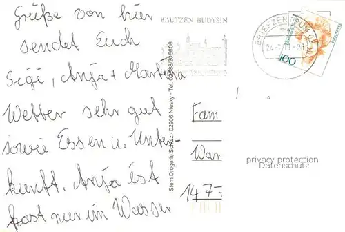 AK / Ansichtskarte Kollm_Quitzdorf_Sachsen Ortseingang Landhotel Zum Heideberg Schloss Am Stausee 