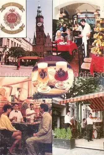 AK / Ansichtskarte Wroclaw Pierwszy w Polsce Mini Browar Spiz pod wroclawskim Ratuszem^ Wroclaw