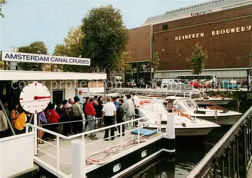 AK / Ansichtskarte Amsterdam__NL Afvaarsteiger Rederij De Amstel tegenover Heineken Brouwerij Departure stage 