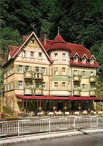 AK / Ansichtskarte Hrensko_Herrnskretschen_Boehmen_CZ Hotel Praha  