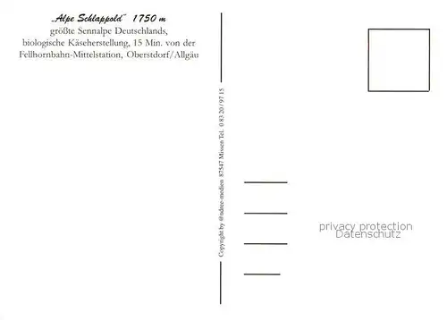 AK / Ansichtskarte Oberstdorf Alpe Schlappold Sennanlage Kaesespeicher Panorama Oberstdorf