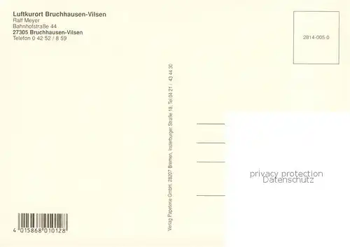 AK / Ansichtskarte Bruchhausen Vilsen Klostermuehle Heiligenberg Die Wringerin Assessorstrasse Bruchhausen Vilsen