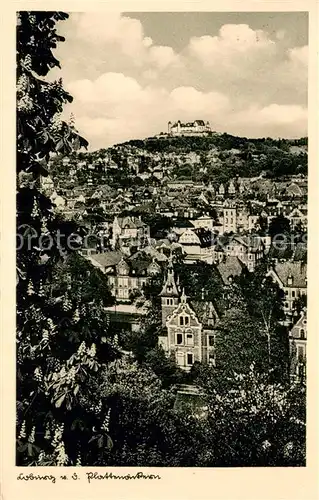 AK / Ansichtskarte Coburg Panorama Blick von den Plattenaeckern Coburg