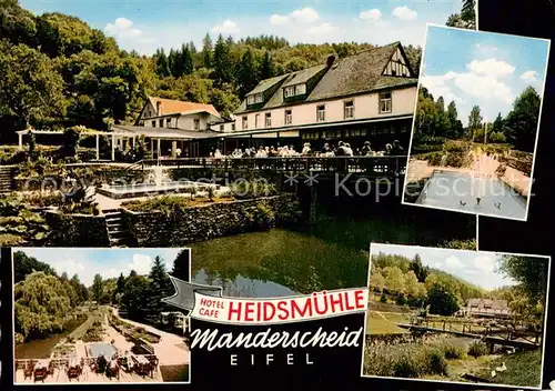 AK / Ansichtskarte Manderscheid_Eifel Hotel Cafe Heidmuehle Manderscheid Eifel