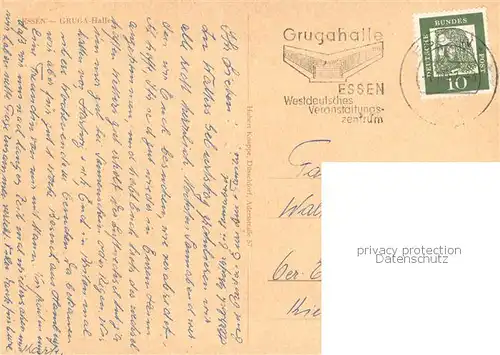 AK / Ansichtskarte Essen__Ruhr Gruga Halle Parkanlagen 