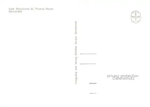 AK / Ansichtskarte Sennestadt_Bielefeld Pfarrkirche St. Thomas Morus 