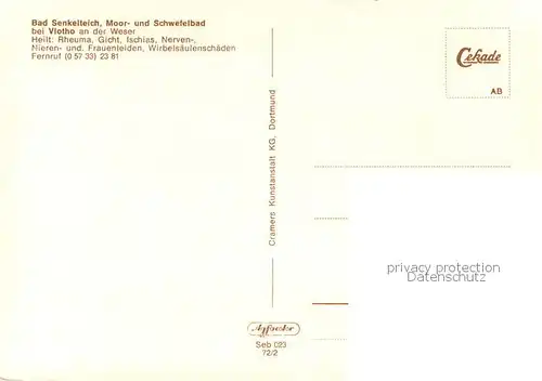 AK / Ansichtskarte Bad_Senkelteich Moor  und Schwefelbad Trinkbrunnen Bad_Senkelteich