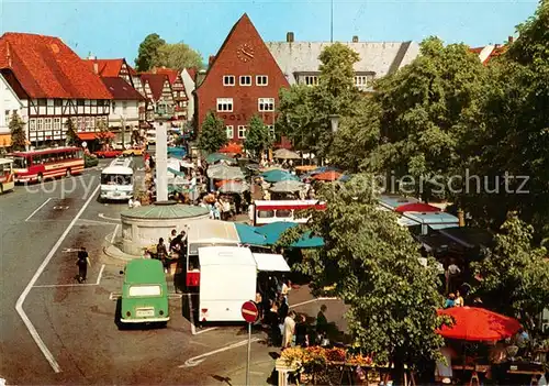 AK / Ansichtskarte Bad_Salzuflen Markttag auf dem historischen Salzhof Post Langestrasse Bad_Salzuflen