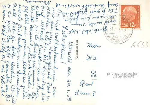 AK / Ansichtskarte Saarland Eine Wanderung durch den Warndtwald Saarland