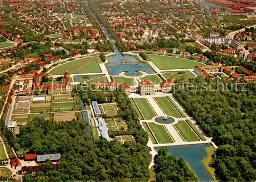 AK / Ansichtskarte Muenchen Schloss Nymphenburg Fliegeraufnahme Muenchen
