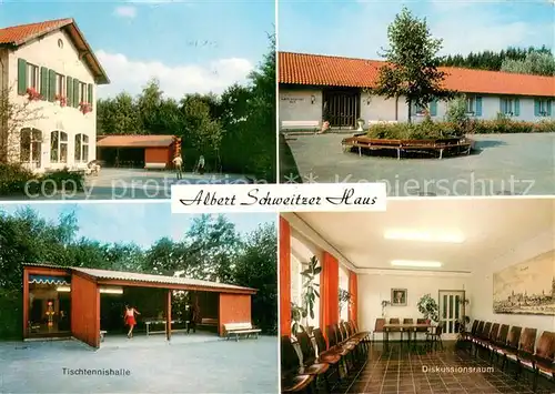 AK / Ansichtskarte Lindenfels_Odenwald Albert Schweitzer Haus Tischtennishalle Diskussionsraum Lindenfels Odenwald
