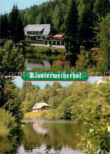 AK / Ansichtskarte Dachsberg_Suedschwarzwald Klosterweiherhof Cafe Restaurant  Dachsberg Suedschwarzwald