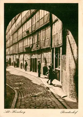 AK / Ansichtskarte Alt_Hamburg Paradieshof Alt_Hamburg