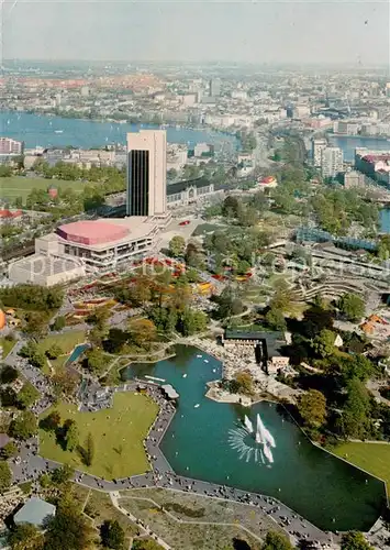 AK / Ansichtskarte Hamburg Blick vom Fernsehturm auf Congress Centrum und Alster Hamburg