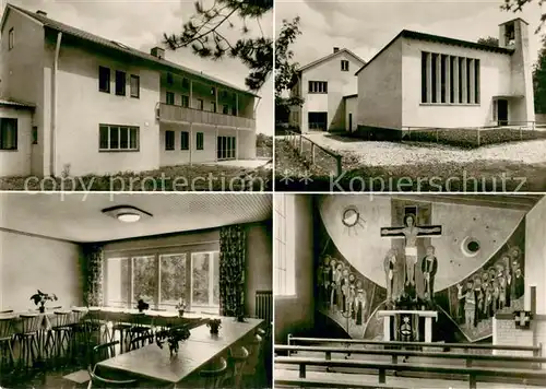 AK / Ansichtskarte Riederau_Ammersee Freizeitenheim Wilhelm Praegerhaus Hauskapelle Riederau Ammersee