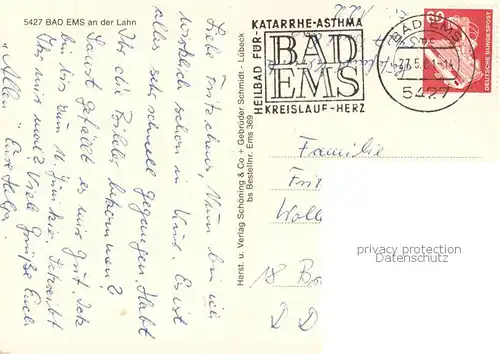 AK / Ansichtskarte Bad_Ems_Lahn Hufeland Klinik Speisesaal Hallenbad Bad_Ems_Lahn