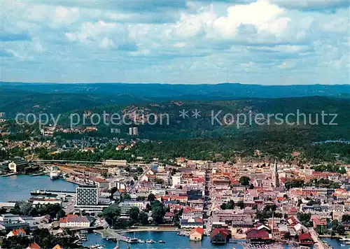 AK / Ansichtskarte Kristiansand_Norge Fliegeraufnahme 