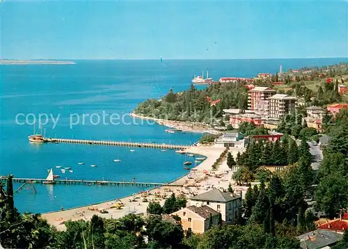 AK / Ansichtskarte Portoroz_Portorose_Piran_Istrien_Slovenia Fliegeraufnahme 