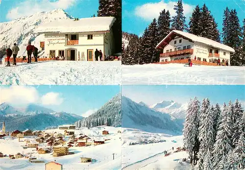AK / Ansichtskarte Berwang_Tirol_AT Jaegerhaus Sonnenlift mit Thaneller und Lechtaler Alpen 