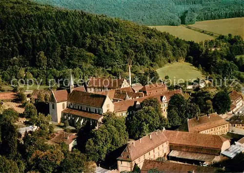 AK / Ansichtskarte Bronnbach Ehem Zisterzienser Abtei Fliegeraufnahme Bronnbach