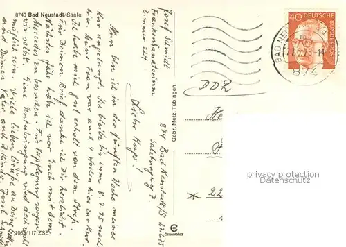 AK / Ansichtskarte Bad_Neustadt Franken Sanatorium Details Bad_Neustadt