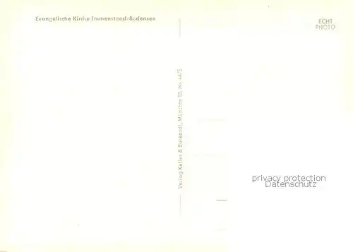 AK / Ansichtskarte Immenstaad_Bodensee Ev Kirche Immenstaad_Bodensee
