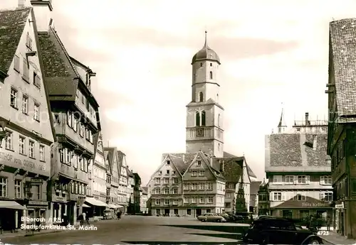 AK / Ansichtskarte Biberach__Riss Stadtpfarrkirche St Martin 