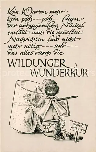 AK / Ansichtskarte Bad_Wildungen Wildunger Wunderkur Karikatur Kuenstlerkarte Bad_Wildungen