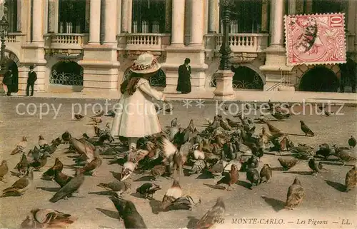 AK / Ansichtskarte Monte Carlo_Monaco Les Pigeons 
