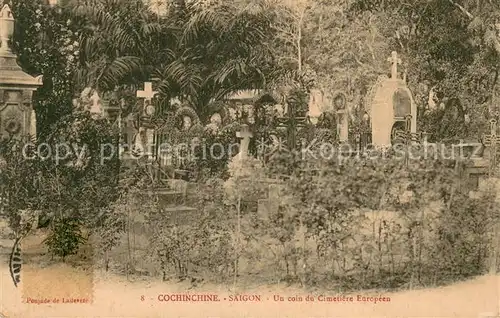 AK / Ansichtskarte Cochinchine_Vietnam Un coin du cimetiere europeen Cochinchine Vietnam