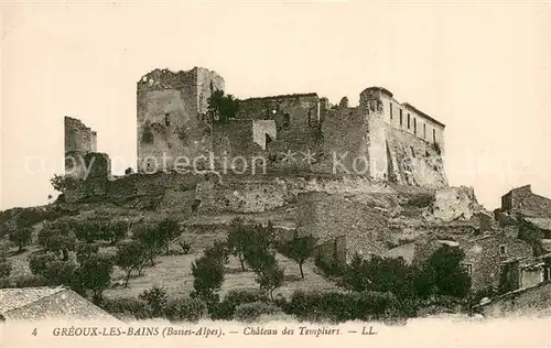 AK / Ansichtskarte Greoux les Bains_04 Chateau des Templiers 