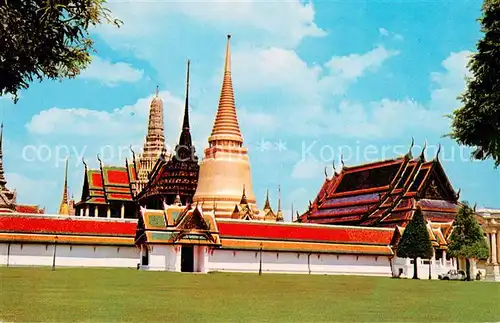 AK / Ansichtskarte Bangkok_Thailand View of the back of Wat Phra Keo Temple 