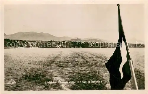 AK / Ansichtskarte Lac_Leman_Genfersee_GE entre Thonon et Amphion 