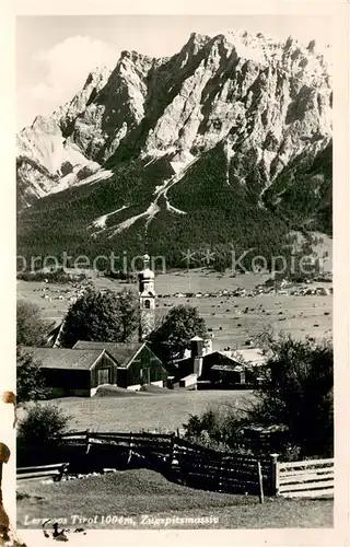 AK / Ansichtskarte Lermoos_Tirol Blick zum Zugspitzmassiv Lermoos Tirol