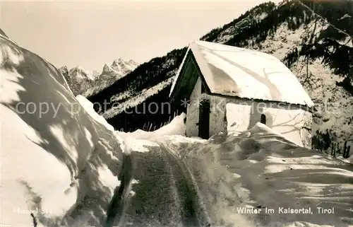 AK / Ansichtskarte Kufstein_Tirol Winter im Kaisertal Alpen Kufstein_Tirol