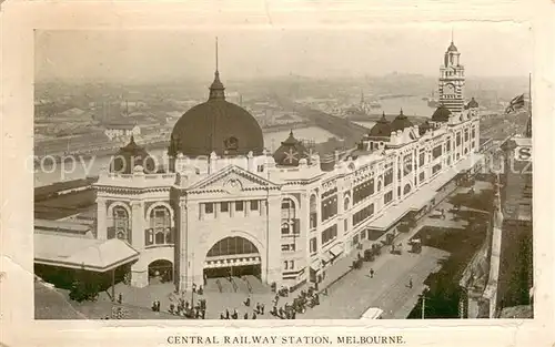 AK / Ansichtskarte Melbourne__Australia Central Railway Station 