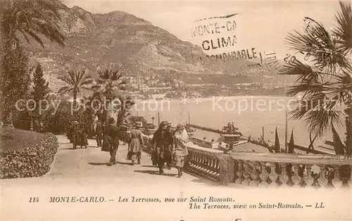 AK / Ansichtskarte Monte Carlo_Monaco Les Terrasses vue sur Saint Romain 