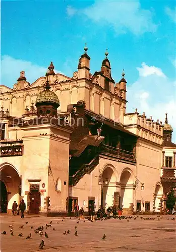 AK / Ansichtskarte Krakow_Krakau Rynek Glowny fragment Sukiennic Krakow Krakau